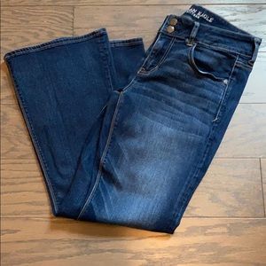 Dark wash artist flare